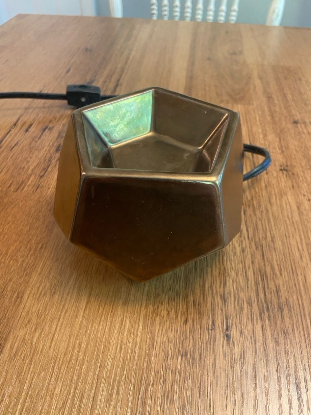 Scentsy Bronze Geometric Electric Wax Warmer